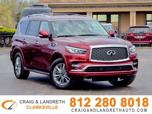 Used 2021 INFINITI QX80 Luxe w/ Cargo Package image 1