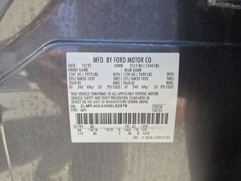 Used 2022 Lincoln Nautilus Reserve w/ Equipment Group 201A image 36