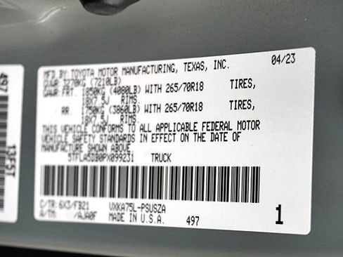 Used 2023 Toyota Tundra SR5 w/ TRD Off-Road Package image 35