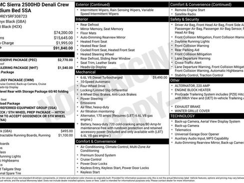 Used 2024 GMC Sierra 2500 Denali w/ Denali Reserve Package AWD/4WD image 48