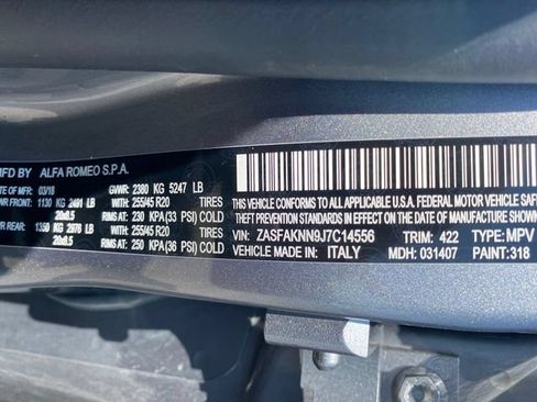 Used 2018 Alfa Romeo Stelvio Ti Sport AWD/4WD image 27