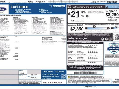 New 2026 Ford Explorer Tremor w/ Tremor Convenience Package AWD/4WD image 5