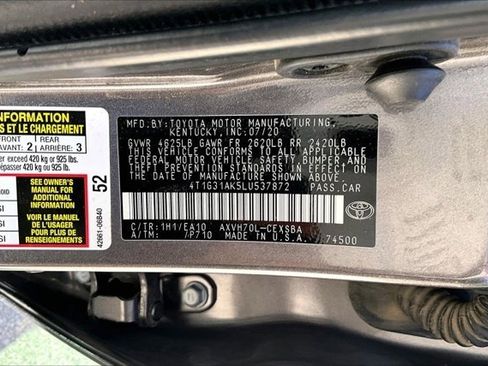 Used 2020 Toyota Camry SE FWD image 19