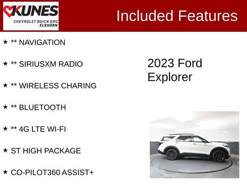 Used 2023 Ford Explorer ST w/ Equipment Group 401A AWD/4WD image 3