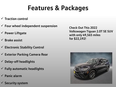 Used 2022 Volkswagen Tiguan SE AWD/4WD image 12