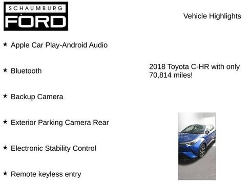 Used 2018 Toyota C-HR XLE FWD image 7