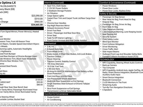 Used 2020 Kia Optima LX image 3