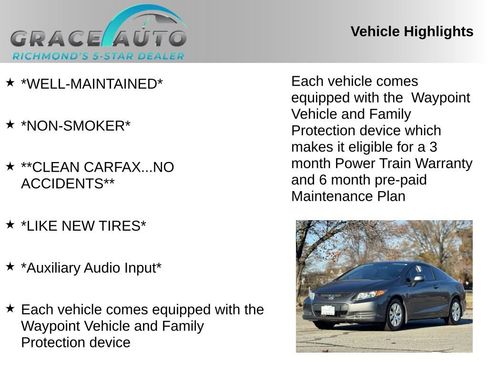 Used 2012 Honda Civic LX image 2