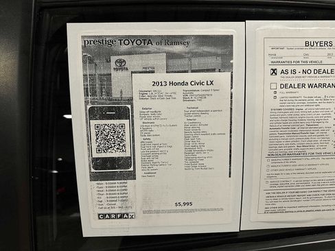 Used 2013 Honda Civic LX image 12