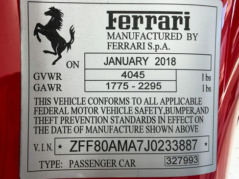 Used 2018 Ferrari 488 Spider RWD image 18