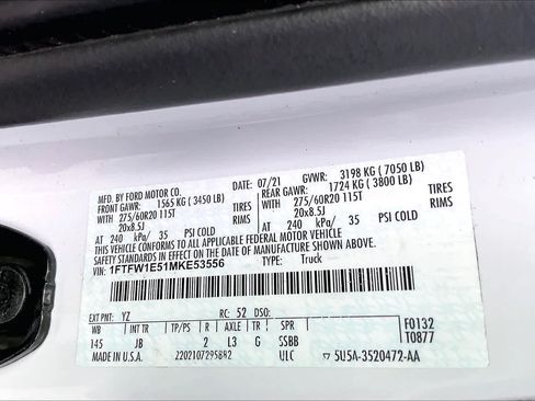 Used 2021 Ford F150 XL w/ STX Appearance Package AWD/4WD image 33