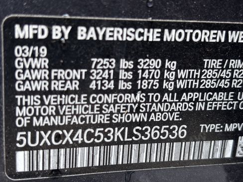 Used 2019 BMW X7 xDrive50i w/ Premium Package AWD/4WD image 34