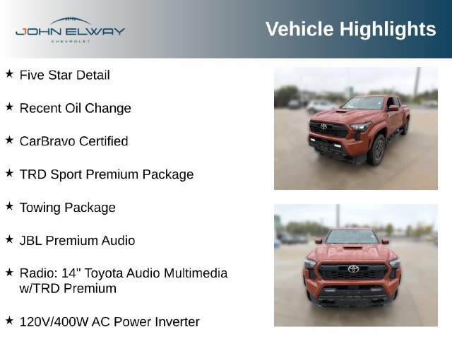 Used 2025 Toyota Tacoma TRD Sport w/ TRD Sport Premium Package AWD/4WD image 4