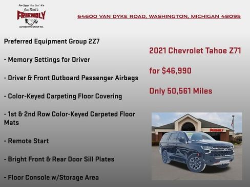 Used 2021 Chevrolet Tahoe Z71 image 5
