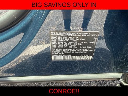 Used 2022 Volkswagen Atlas SEL AWD/4WD image 26