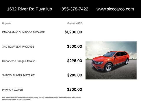 Used 2018 Volkswagen Tiguan SE w/ Panoramic Sunroof Package AWD/4WD image 5