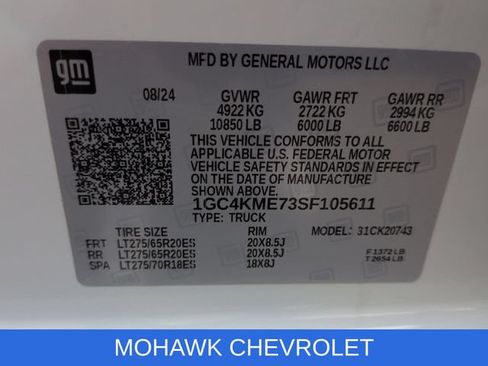 Certified 2025 Chevrolet Silverado 2500 Custom w/ Custom Convenience Package AWD/4WD image 34