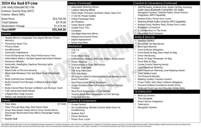 Used 2024 Kia Soul GT-Line FWD image 39