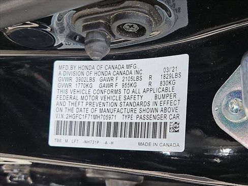 Used 2021 Honda Civic EX-L image 23