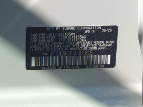 New 2025 Subaru Impreza 2.0i Sport image 37