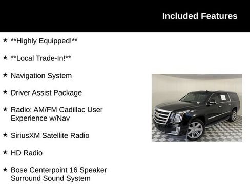 Used 2018 Cadillac Escalade ESV Premium Luxury AWD/4WD image 4