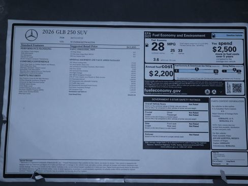 New 2026 Mercedes-Benz GLB 250 image 9
