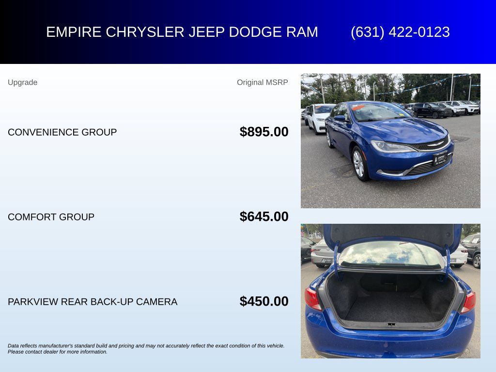 Used 2015 Chrysler 200 Limited w/ Convenience Group FWD image 6
