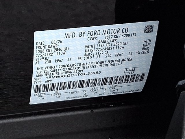 New 2026 Ford Explorer ST w/ Sun And Sound Package AWD/4WD image 14