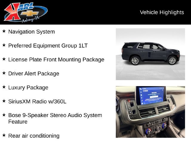 Used 2022 Chevrolet Tahoe LT w/ Luxury Package AWD/4WD image 2
