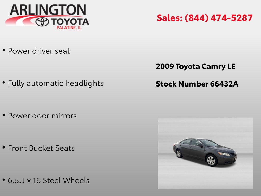 Used 2009 Toyota Camry LE FWD image 2
