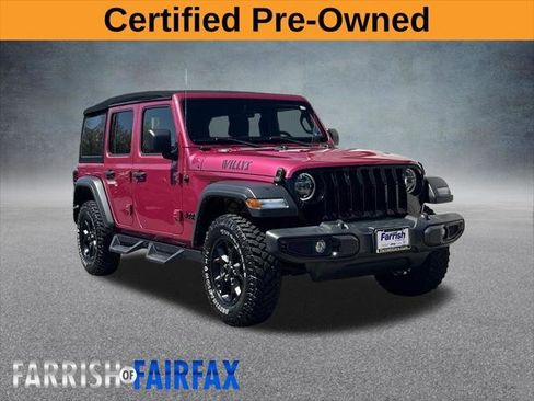 Certified 2022 Jeep Wrangler Unlimited Sport AWD/4WD image 1