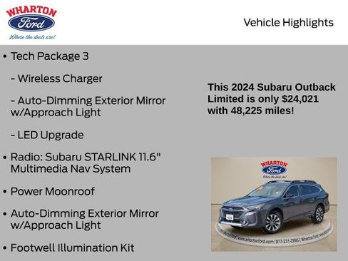 Used 2024 Subaru Outback Limited AWD/4WD image 16
