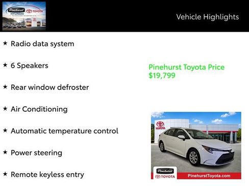 Certified 2025 Toyota Corolla LE FWD image 20