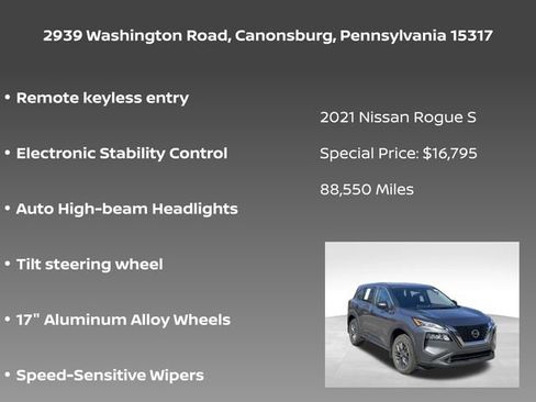 Used 2021 Nissan Rogue S AWD/4WD image 5
