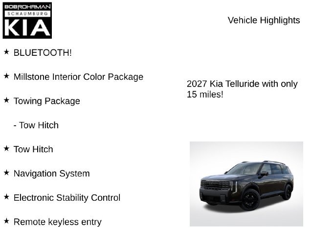 New 2027 Kia Telluride X-Line SX Prestige w/ Towing Package AWD/4WD image 7
