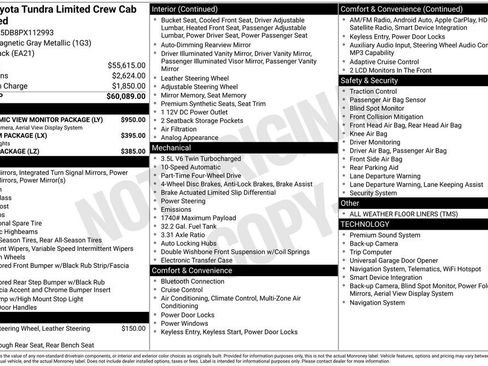 Used 2023 Toyota Tundra Limited AWD/4WD image 6