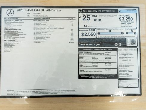 New 2025 Mercedes-Benz E 450 4MATIC All-Terrain Wagon image 37