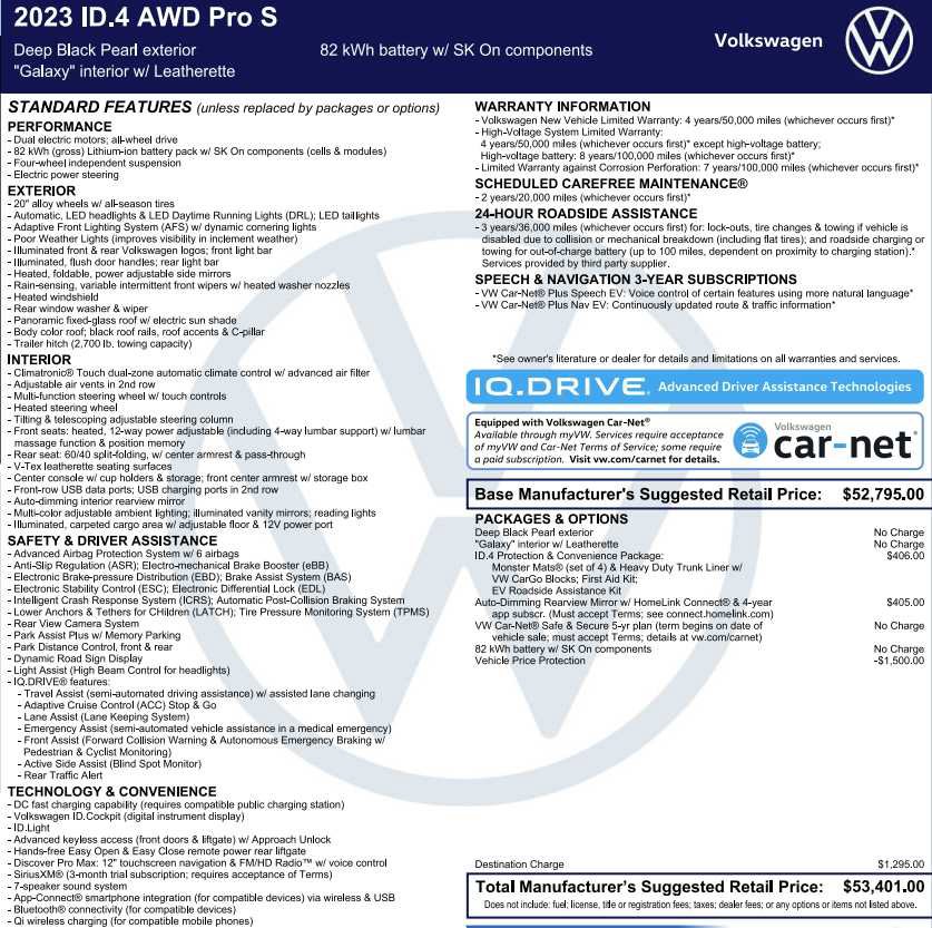 Used 2023 Volkswagen ID.4 Pro S AWD/4WD image 3