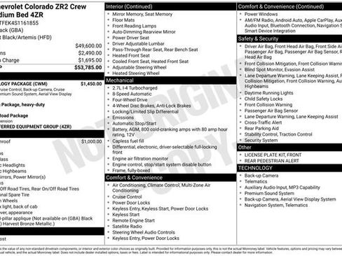 Used 2025 Chevrolet Colorado ZR2 w/ Technology Package AWD/4WD image 5