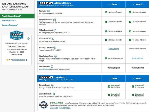 Used 2016 Land Rover Range Rover Long Wheelbase Supercharged image 17