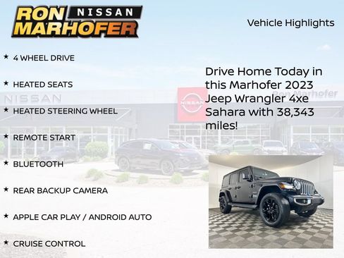 Used 2023 Jeep Wrangler Unlimited Sahara w/ Cold Weather Group AWD/4WD image 15