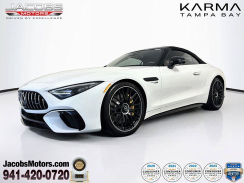 Used 2022 Mercedes-Benz SL 55 AMG 4MATIC image 1