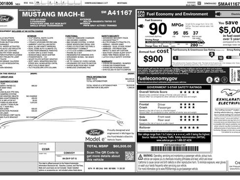 Used 2025 Ford Mustang Mach-E GT w/ Interior Protection Package image 54