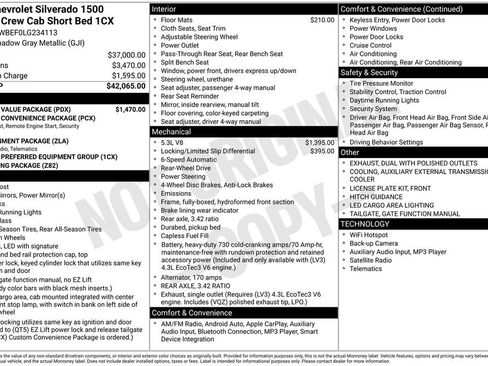 Used 2020 Chevrolet Silverado 1500 Custom w/ Custom Value Package image 2