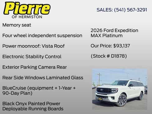 New 2026 Ford Expedition Max Platinum AWD/4WD image 30