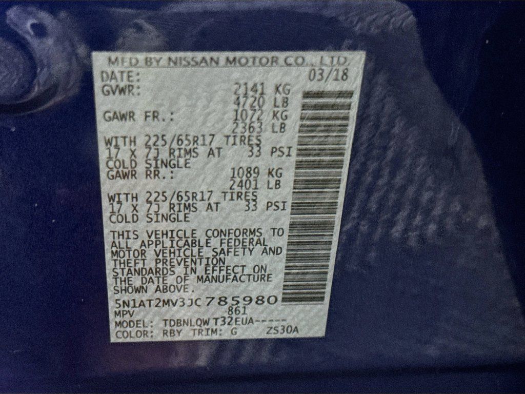 Used 2018 Nissan Rogue SV AWD/4WD image 34