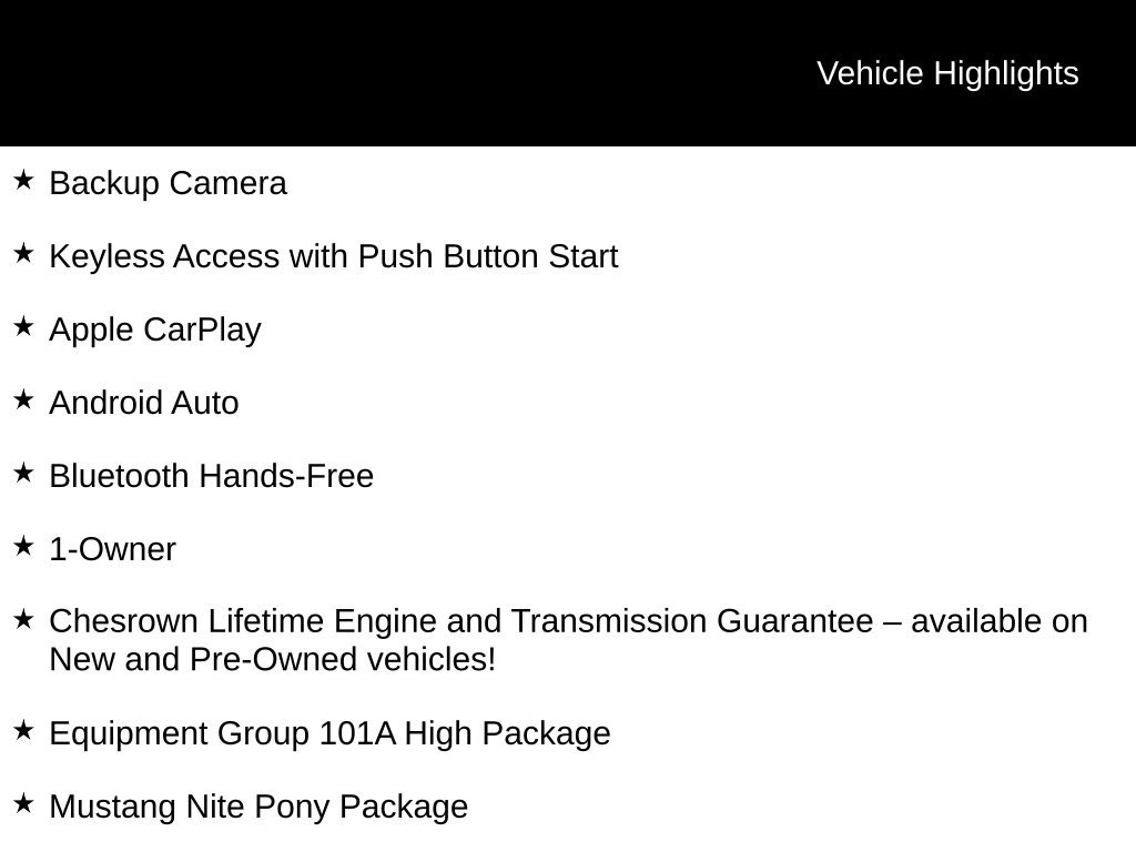 Used 2025 Ford Mustang Convertible w/ Mustang Nite Pony Package RWD image 16