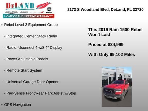 Used 2019 RAM 1500 Rebel w/ Rebel Level 2 Equipment Group image 5