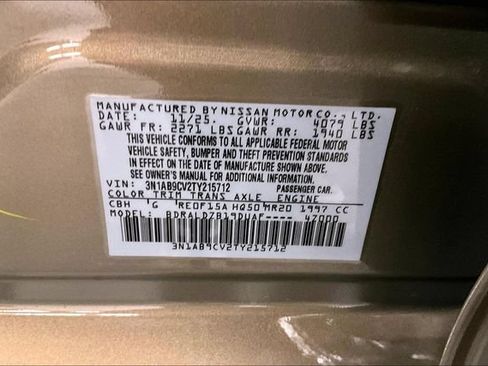 New 2026 Nissan Sentra SV w/ SV Convenience Package FWD image 35