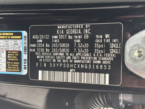 Used 2022 Kia Telluride SX w/ SX Prestige Package AWD/4WD image 40